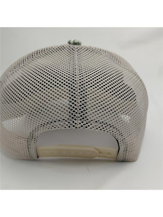 Outer Banks OBX Leather Patch Sage Topo Camo Coastal Snapback Trucker Hat Luxury main image 4